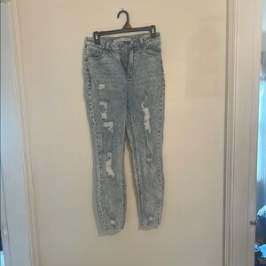 Tinseltown Light Blue Distressed Skinny Jeans